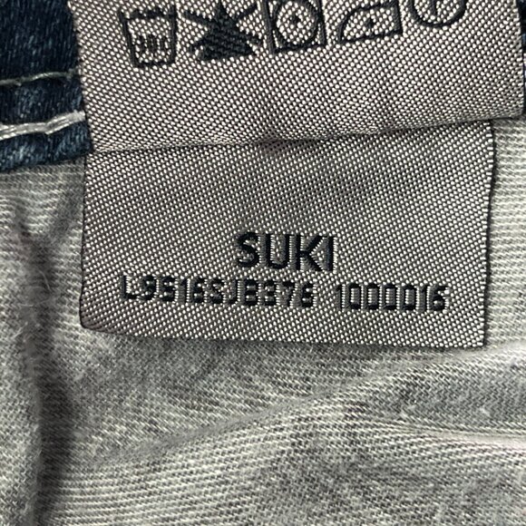 Silver Suki Jeans Womens 32 Raw Hem Blue Stretch Denim * - Picture 8 of 11